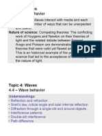 Topic 4.4 - Wave Behavior