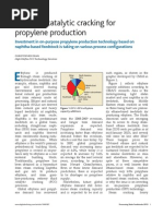 Naphtha Catalytic Cracking For Propylene Proudction