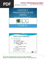 Costos y Presupuestos ICG