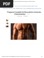 Programa Completo de Musculación (Músculos Entrenamiento)