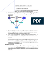 Chemical TESTS For Tablets