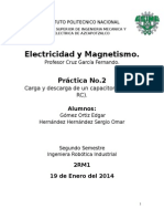 Practica: Carga y Descarga de Un Capacitor