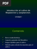 1.-Introducción Al Cultivo de Fitoplancton y Zooplancton