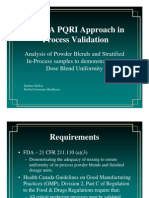 Using A PQRI Approach in Process Validation