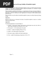 36) Settlement & Storage of Emulsion