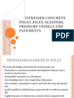 (LECT - 19,20) Prestressed Concrete Poles, Piles, Sleepers