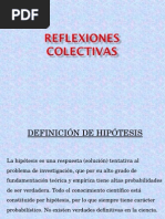 Reflexiones Sobre Las Hipótesis