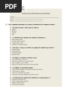 Prueba de Ciencias Naturales Cuarto Año Básico