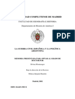 Silvina Montenegro La Guerra Civil Española y La Politica Argentina