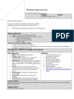 5e Lesson Plan Periodic Table