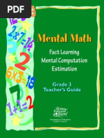 Mental Math Grade 3 Workbook