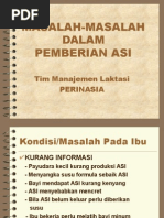 Masalah Menyusui IBU