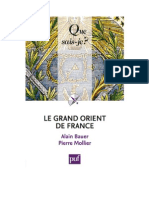 Le Grand Orient de France, La Franc-Maçonnerie Engagée Dans La Cité (Que Sais-Je) A. Bauer, P. Mollier - 2012