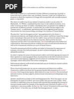 Types of Conflict in The Modern Era and Their Resolution Options