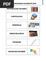 Etiquetas para Material Del Aula