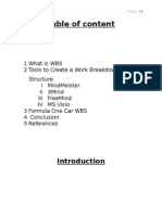 Work Breakdown Structure