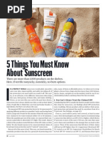 5 Things You Must Know About Sunscreen