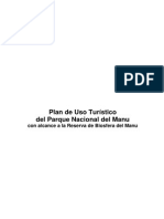 Plan de Uso Turistico PN Manú