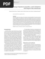 Embryology of Ageratum Conyzoides L. and A. Fastigiatum R.M. King & H. Rob. (Asteraceae)