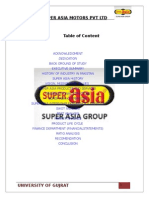 SUPER ASIA Internship Report