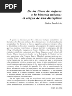 Carlos Sambricio, de Los Libros de Viajeros A La Historia Urbana