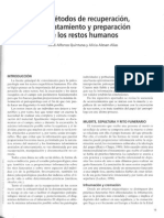 Métodos de Recuperación, Tratamiento y Preparación de Los Restos Humanos - Jordi Alfonso Quintana y Alicia Alesan Alias.