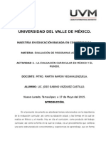 Producto 1. - El Diseño Curricular en Mexico y El Mundo