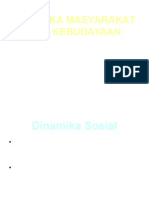 Dinamika Masyarakat Dan Kebudayaan