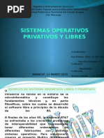 Sistemas Operativos Libres y Privados