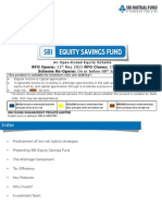 SBI Equity Savings Fund - Presentation PDF