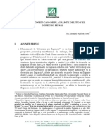 Eduardo ALCÓCER POVIS. La Detención en Caso de Flagrante Delito y El Derecho Penal