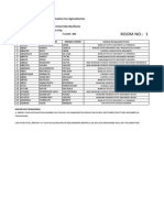 Agriculturist 06-2015 Room Assignment