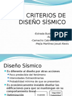 Criterios de Diseño Sísmico