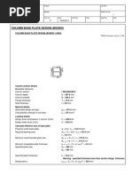 Column Base Design