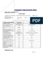 Welder Performance Qualification (WPQ)