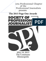 2015 Minnesota SPJ Page One Program