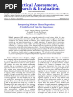 Interpreting Multiple Regression