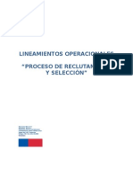 Lineamientos Operacionales Reclutamiento y Selección JUNJI