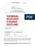 A Course Outline Ecology 2014 2015