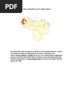 Datos Geográficos de La Región Zuliana