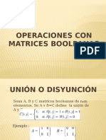 Operaciones Con Matrices Booleanas