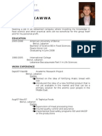 Achraf Kawwa (BS Food Managment 08)