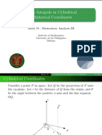 11 Cylindrical and Spherical Coordinates - Handout