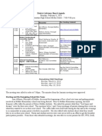 District Advisory Board Agenda Monday, February 8