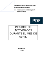 Modelo de Informe Psicologico Semestral