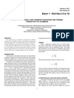 Heat Transfer Lab Experiment Report