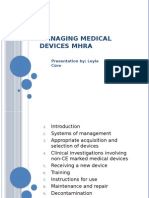 Managing Medical Devices MHRA