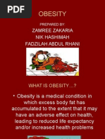 Obesity: Zamree Zakaria Nik Hashimah Fadzilah Abdul Rhani