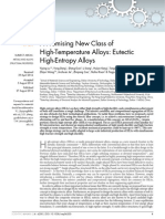 A Promising New Class of High-Temperature Alloys Eutectic High-Entropy Alloys