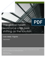 The Global Health Workforce Crisis Task Shifting As The Solution Nigeria Case Study